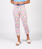 VASSALLI - Porto Printed Slim Leg 7/8 Lightweight Pull On - 274LW