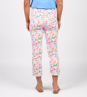VASSALLI - Porto Printed Slim Leg 7/8 Lightweight Pull On - 274LW
