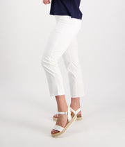 VASSALLI - White Slim Leg 7/8 Lightweight Pull On - 274LW