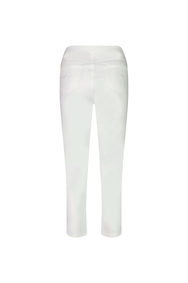VASSALLI - White Slim Leg 7/8 Lightweight Pull On - 274LW