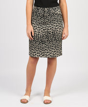 VASSALLI - Beau Printed Lightweight Skirt with Centre Back Vent - 372AV