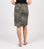 VASSALLI - Beau Printed Lightweight Skirt with Centre Back Vent - 372AV