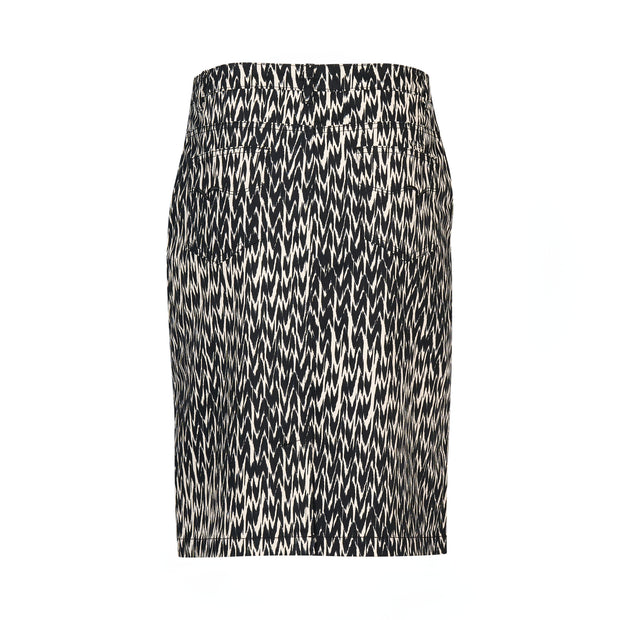 VASSALLI - Beau Printed Lightweight Skirt with Centre Back Vent - 372AV