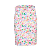 VASSALLI - Porto Printed Lightweight Skirt with Centre Back Vent - 372AV