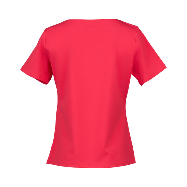 VASSALLI - Cherry Boat Neck Top - 4489