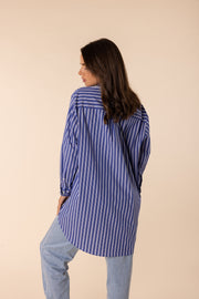 TWO T'S - Blue Stripe Shirt - 2433