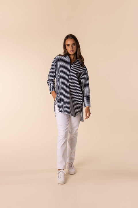 TWO T'S - Stripe Overshirt - 2435