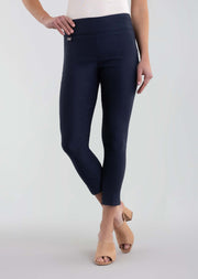 LISETTE L - Navy Mercury 26" Cropped Ankle Pant with Tulip Hem - 71704