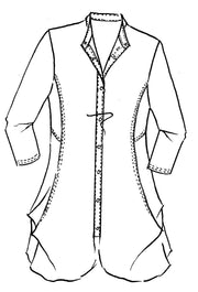 PAULA RYAN - Hitched Front Soft Sleeve Shirt - 7902