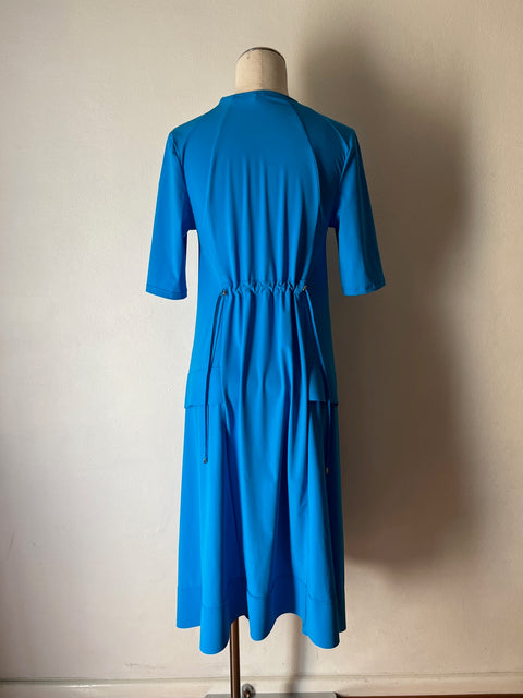 PAULA RYAN - A Line Half Sleeve Tab Dress - 8712