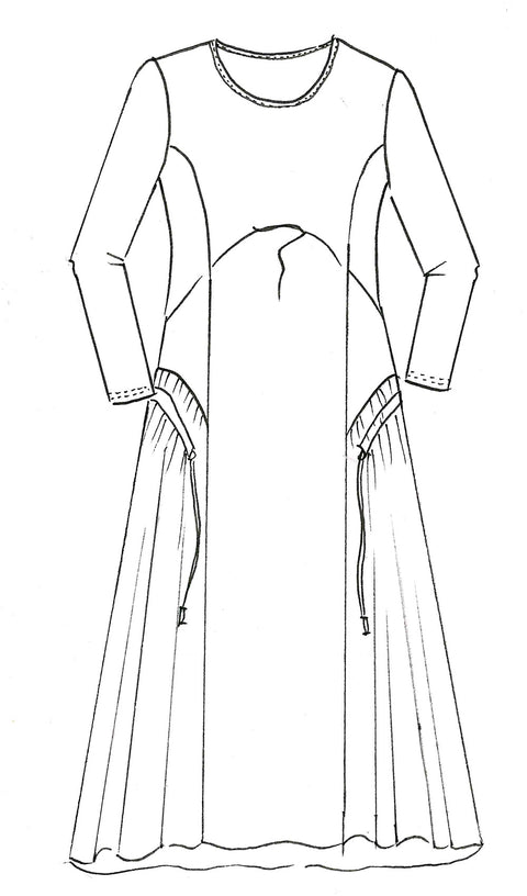 PAULA RYAN - Long Sleeve Arch Dress - 8735